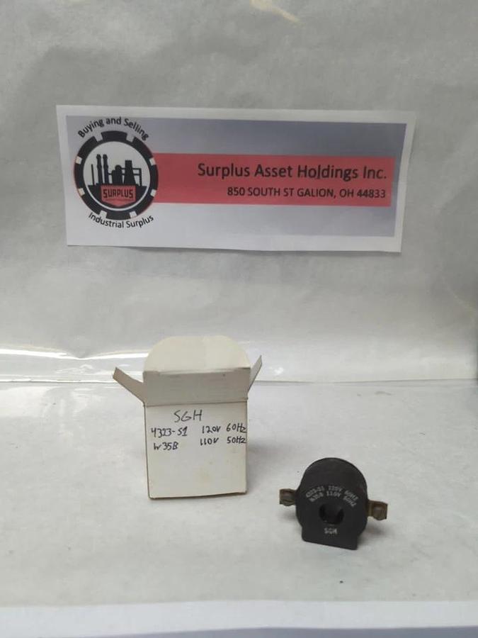 Used SQUARE D,4323-S1-W35B,MAGNETIC COIL SGH 120V 60HZ 110V 50HZ PRE-OWNED