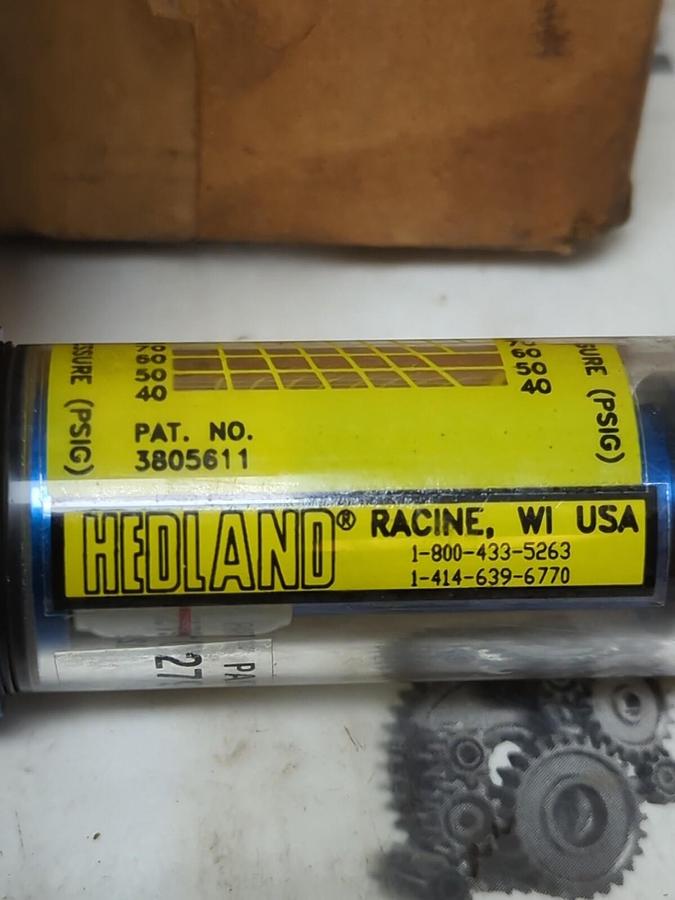 HEDLAND,279818,FLOW METER 150 PSI MAX NOS