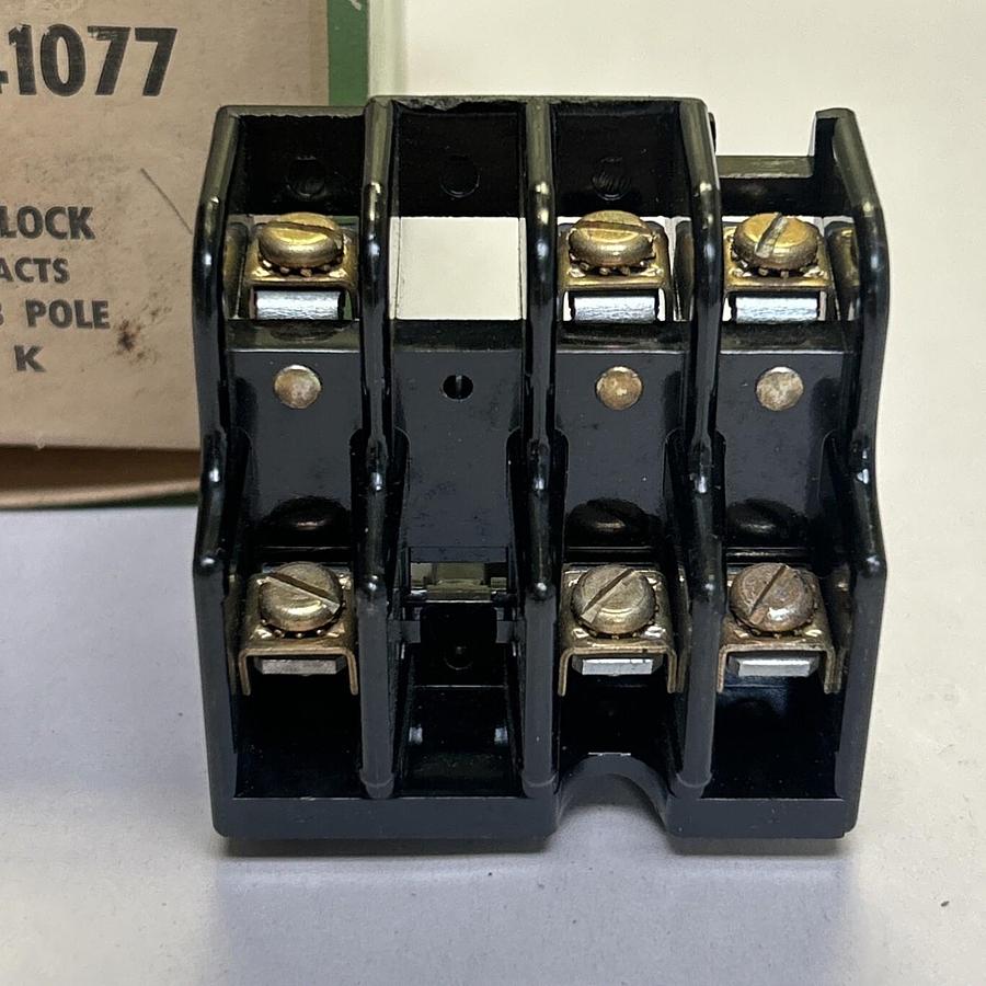 ALLEN BRADLEY,X-241077,CONTACT BLOCK SIZE 00 3P NOS