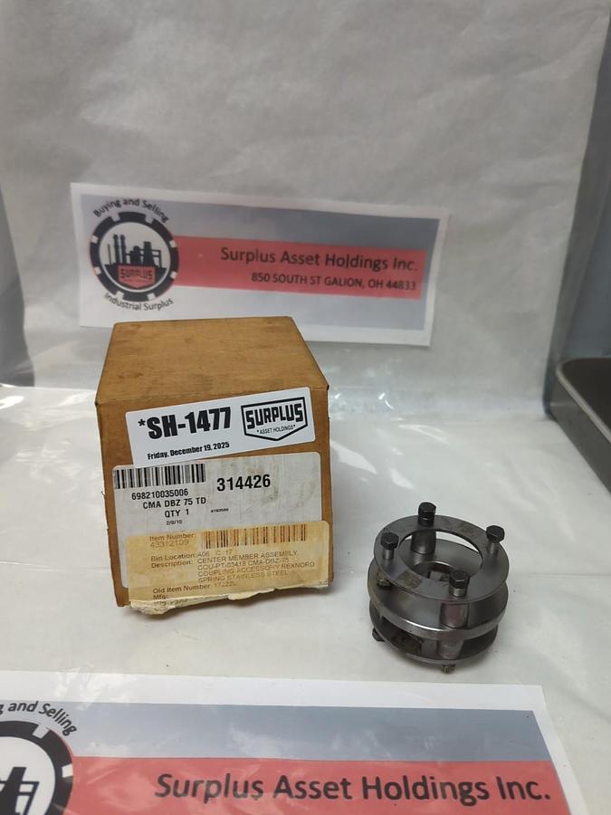 REXNORD,314426,CMA DBZ 75 TD CENTER MEMBRANE ASSEMBLY NOS