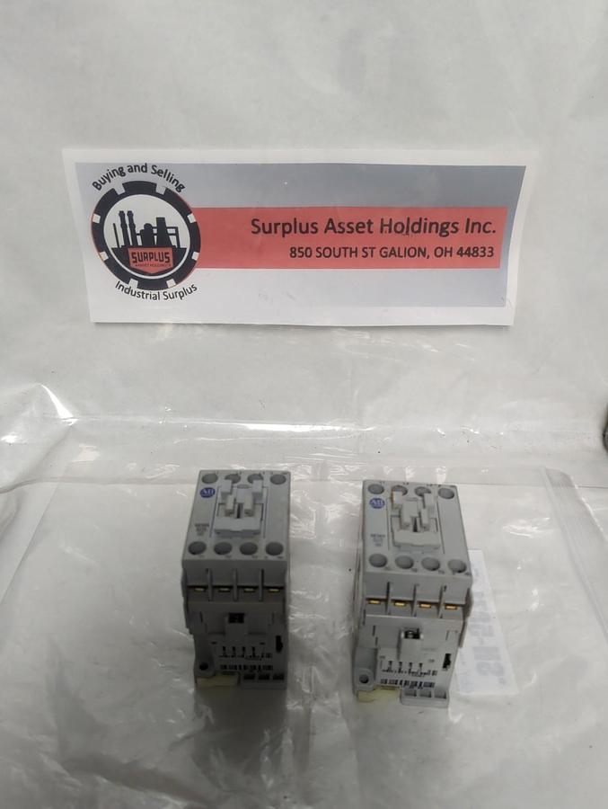 Used ALLEN BRADLEY,500-TO*930,SERIES D CONTACTOR NEMA SIZE 00 LOT OF 2 PRE-OWNED