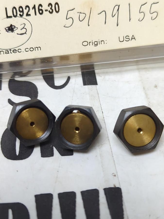 ITW DYNATEC,L09216-30,GLUE NOZZLES 90° .30 DIAM LOT OF 3 NOS