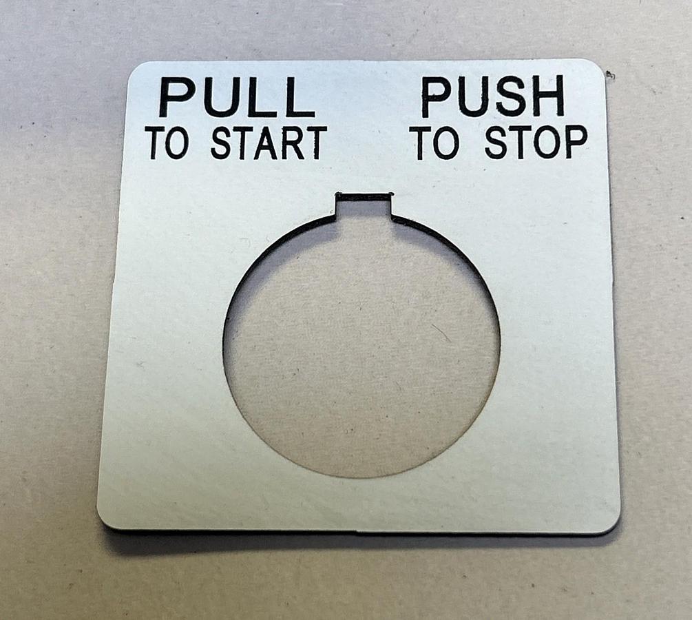 SQUARE D,9001SKR9RH13,MUSHROOM HEAD RED PUSH/PULL BUTTON NOS