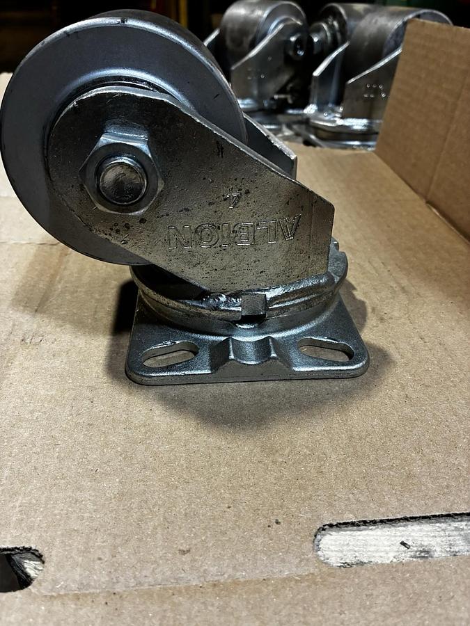 Used ALBION,4",HEAVY DUTY SWIVEL CASTER WHEEL