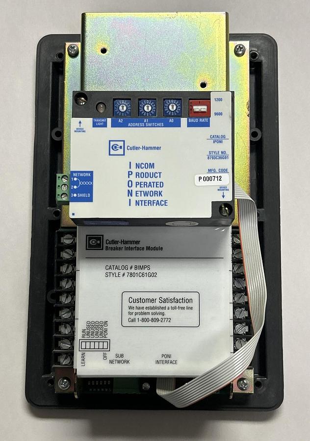 Used CUTLER-HAMMER,BIMPS 7801C61G02,BREAKER INTERFACE MODULE