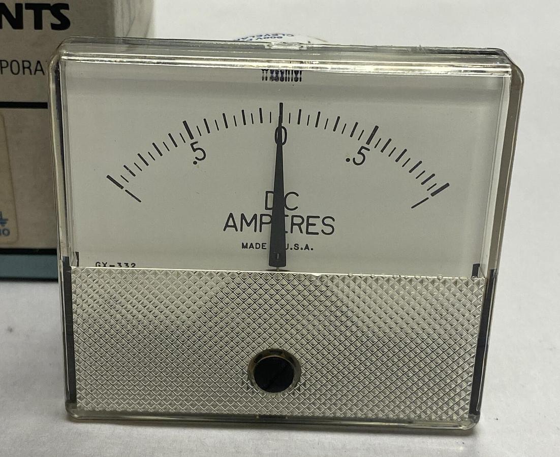 WESCHLER,GX-332-DCA,PANEL METER 600-0-600DC AMPERES NOS