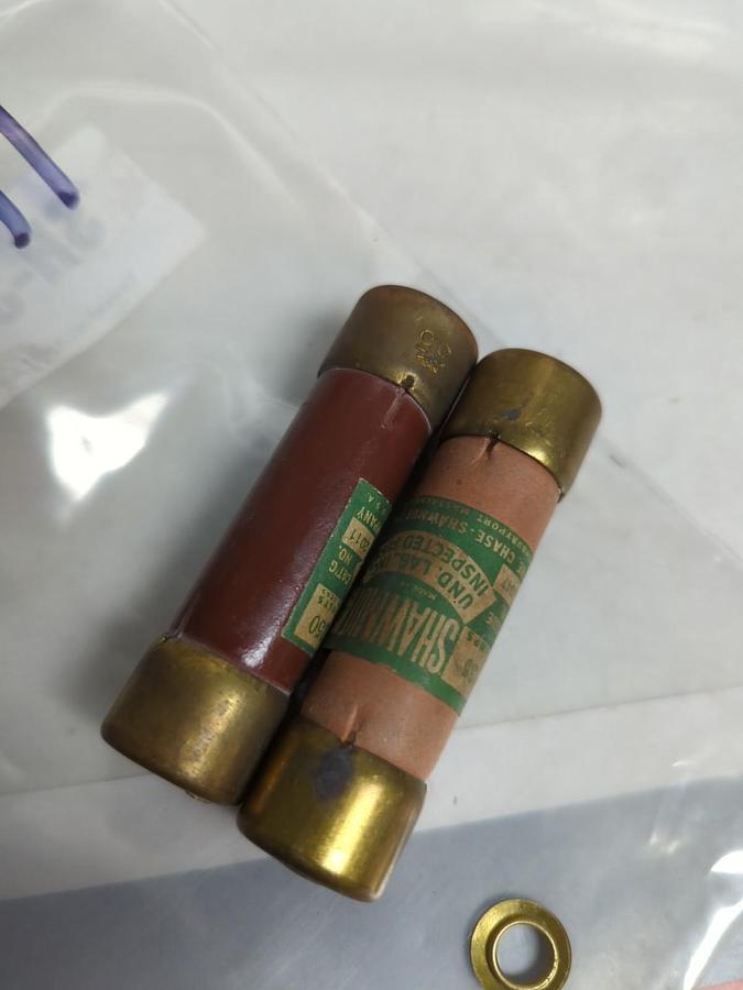 Used SHAWMUT,2011,35 AMP FUSE LOT OF 2 PRE-OWNED