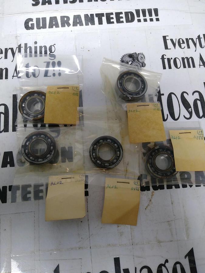 New Departure,3L02 11086,Single Row Ball Bearing Lot of 5 NOS