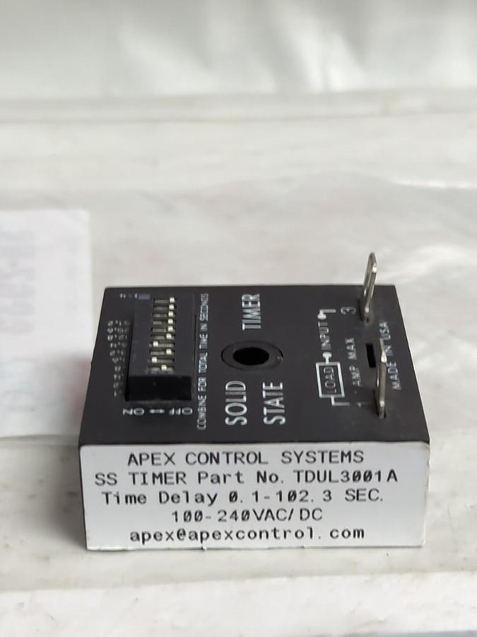 Used APEX CONTROL SYSTEMS,TDUL3001A,SOLID STATE TIMER PRE-OWNED