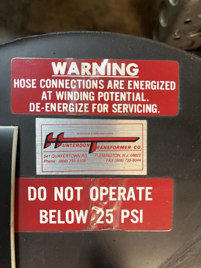 Used Hunterdon,A-3085,Induction Reactor Choke Amps 276 60Hz 105.6 UH