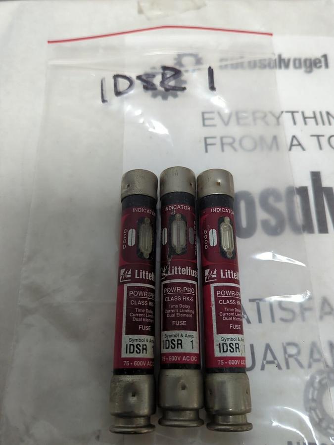 LITTELFUSE,IDSR-1,INDICATOR 1 AMP FUSE LOT OF 3 NOS