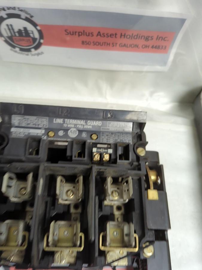 Used ALLEN BRADLEY,1494V-DS60,DISCONNECT SWITCH SERIES A 60 AMP 600VAC PRE-OWNED