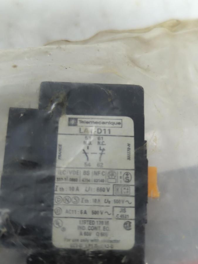 TELEMECANIQUE,LA1D11,AUXILIARY CONTACT NOS