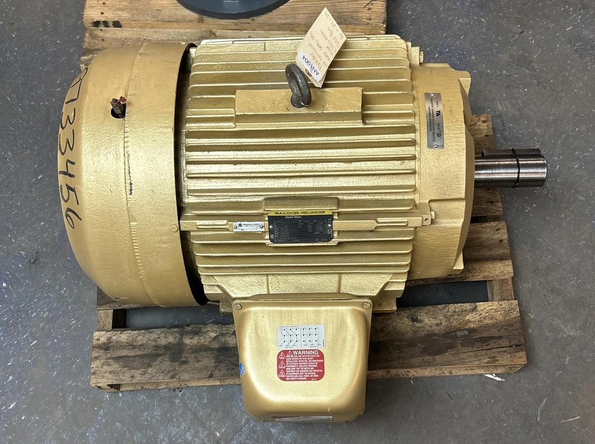 Used BALDOR,EM4316T,SUPER-E MOTOR 75HP 1780RPM 240/460V 3PH 365T FRAME
