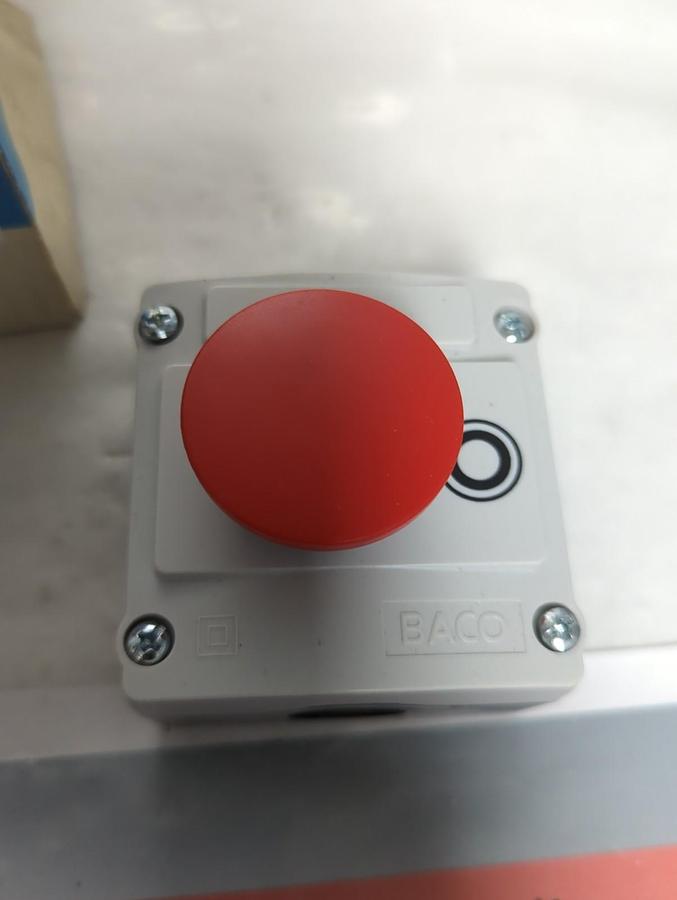 BACO,224211,RED MUSHROOM HEAD E-STOP CONTROL STATION NOS