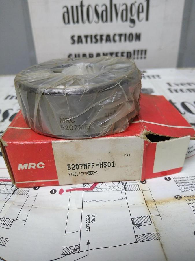MRC,5207MFF-H501,DOUBLE ROW DOUBLE SHIELDED BALL BEARING NOS