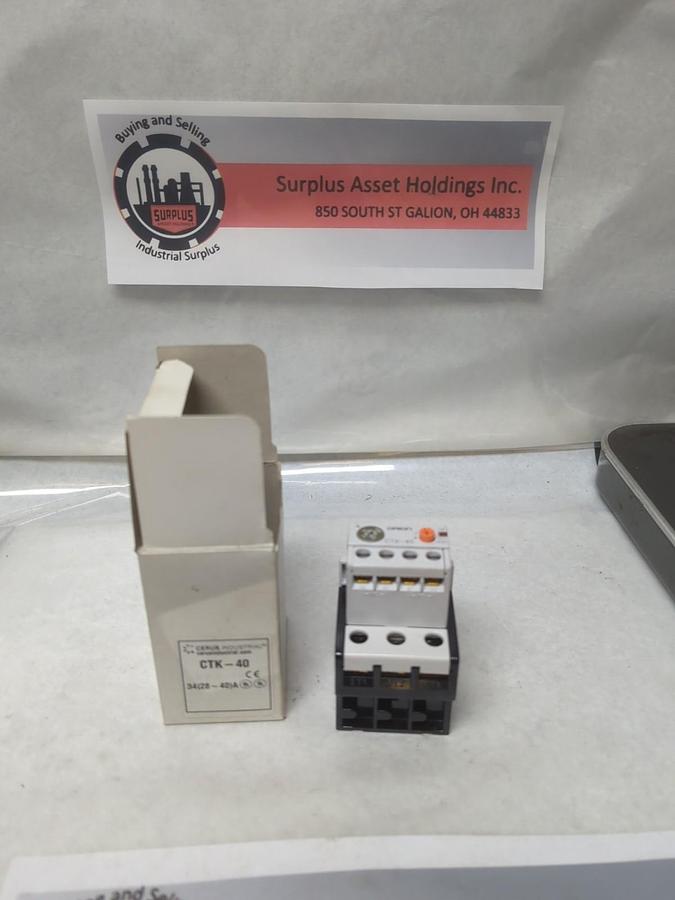 CERUS/ORION,CTK-40,THERMAL OVERLOAD RELAY 28-40A RANGE NOS