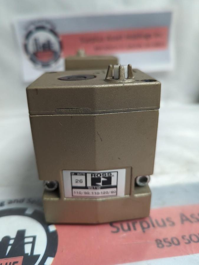 Used ROSS,W7076D4332,SOLENOID VALVE110/50 110-120/60 PRE-OWNED