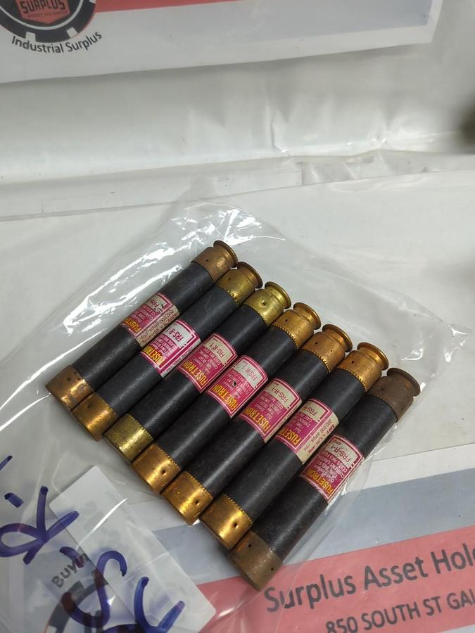 Used COOPER BUSSMANN,FRS-R-1,FUSETRON 1 AMP FUSE LOT OF 7 PRE-OWNED