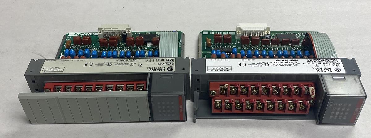 Used Allen Bradley,1746-IA16,Ser C SLC500 Input Module Lot Of 2 NOS