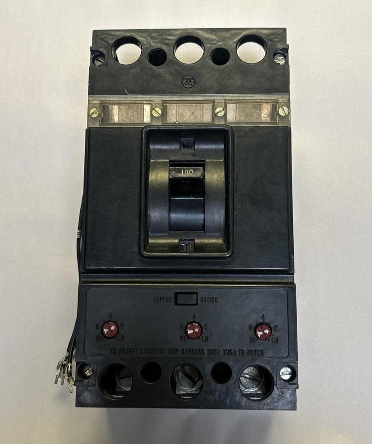 Used WESTINGHOUSE,NP28328-F,CIRCUIT BREAKER 180AMP 600V 3POLE