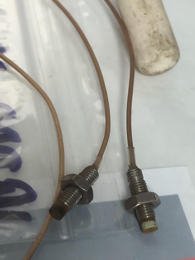 Used BENTLY NEVADA,19000-00-07-18-02,PROXIMITY VIBRATION SENSOR PROBE LOT OF 4