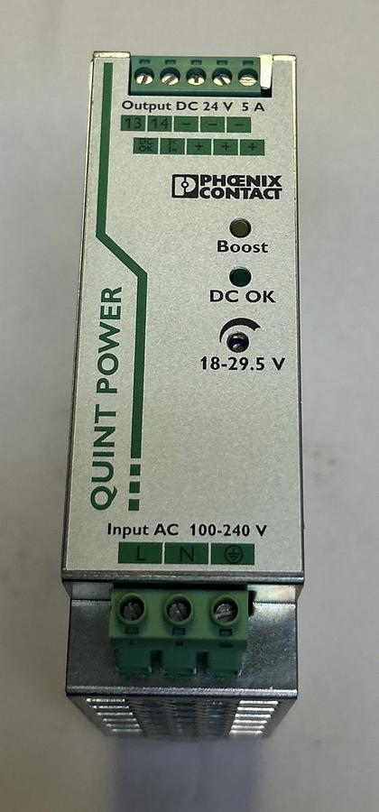 Used PHOENIX CONTACT,QUINT-PS/1AC/24DC/5,POWER SUPPLY
