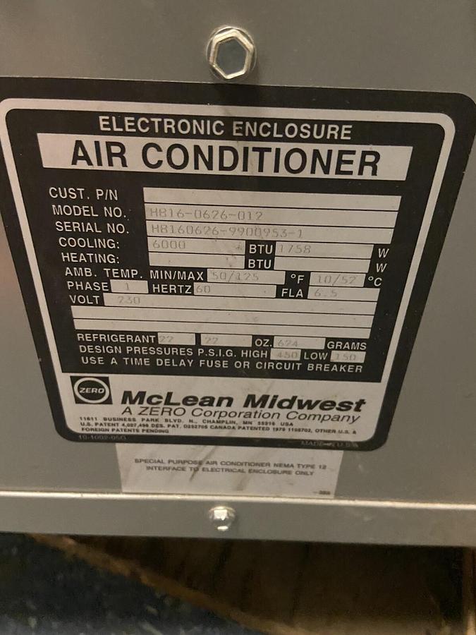 Mclean,HB16-0626-012,Electronic Air Conditioner 1758BTU 230V Phase 1