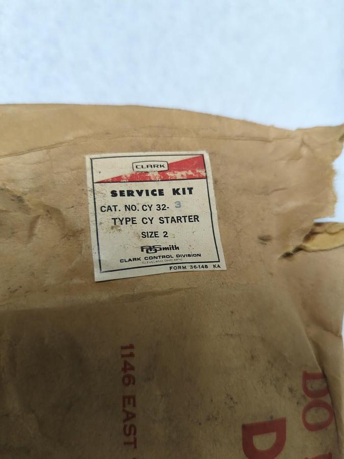 CLARK,CY-32-3,SERVICE KIT FOR TYPE CY STARTER SIZE 2 NOS