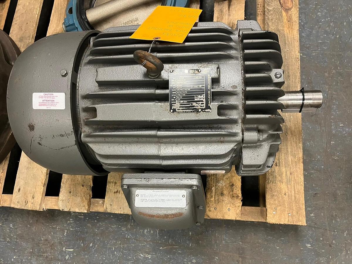 Used BALDOR,EM7056T,EXPLOSION PROOF MOTOR 20HP 230/460V 1765RPM 256T