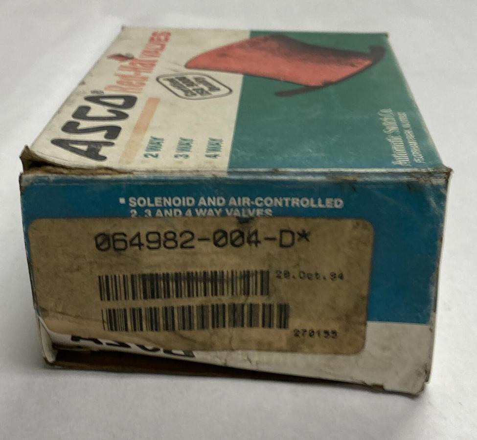 ASCO,064982-004-D,SOLENOID VALVE COIL NOS