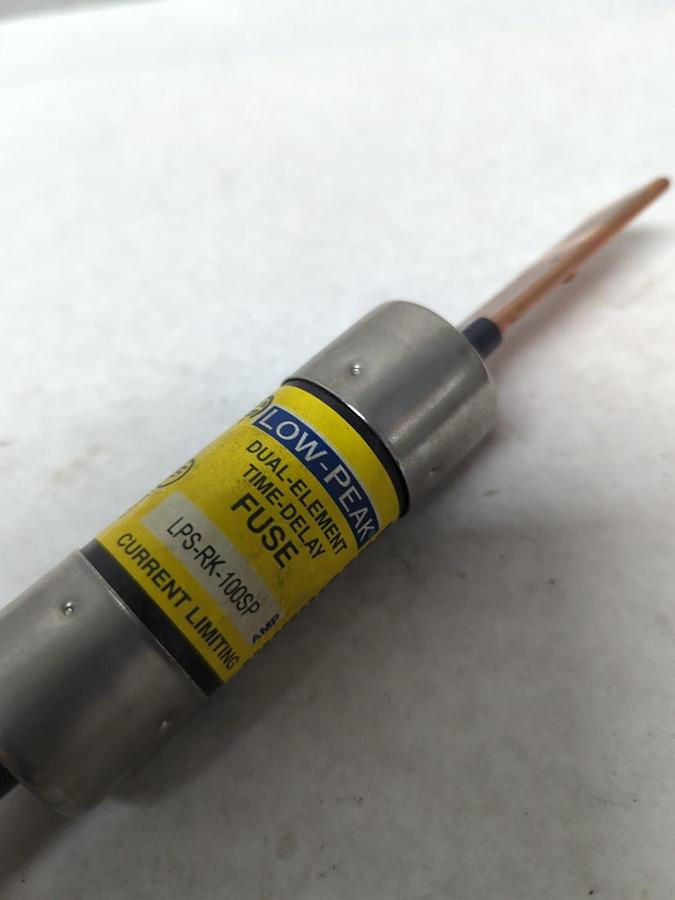 Used COOPER BUSSMANN,LPS-RK-100SP,LOW-PEAK 100 AMP FUSE PRE-OWNED
