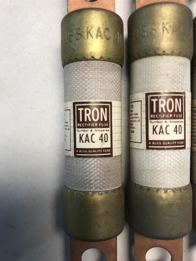 Bussmann,KAC 40,Tron Fuse 40AMP 600V Lot of 5 NOS