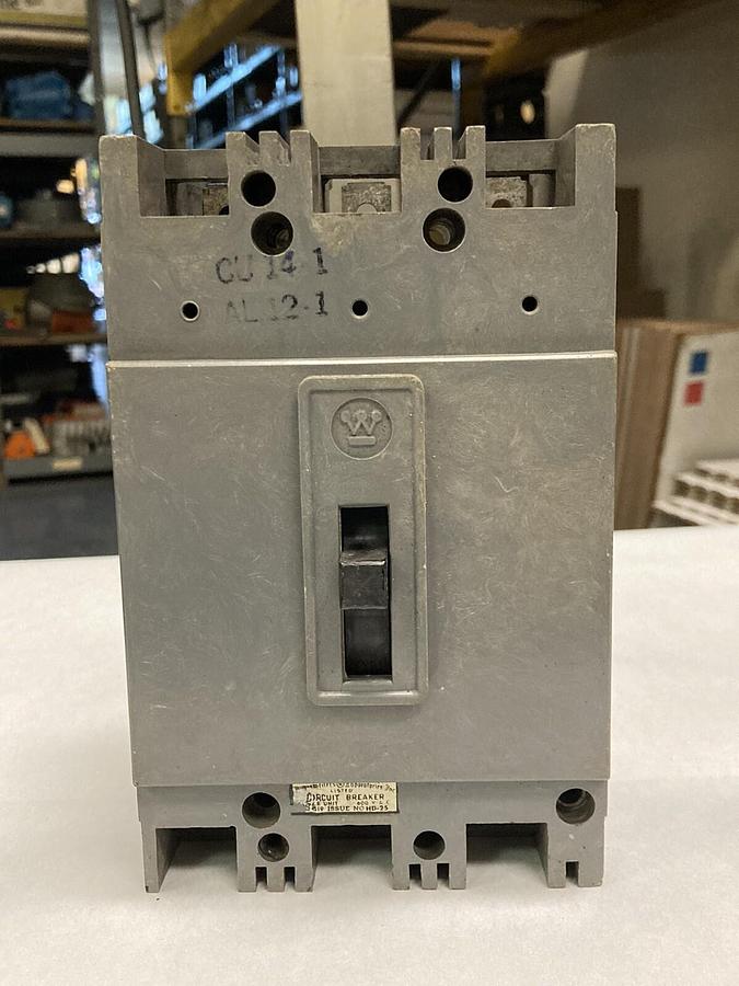 Used Westinghouse,HFA3015,3-Pole Circuit Breaker 15A, 600V