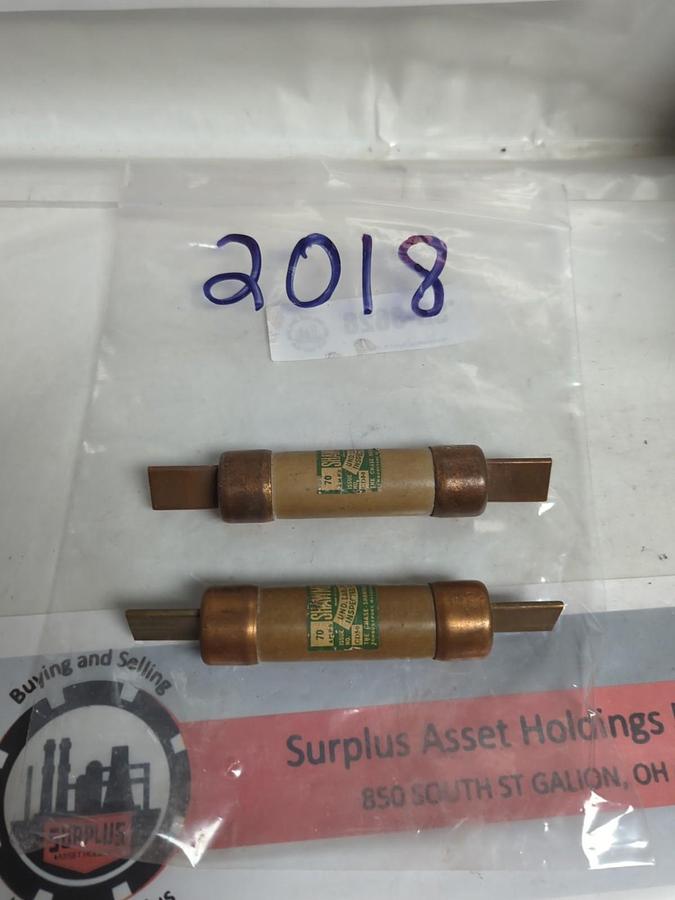 Used CHASE SHAWMUT,2018,FUSE 70 AMP LOT OF 2 PRE-OWNED