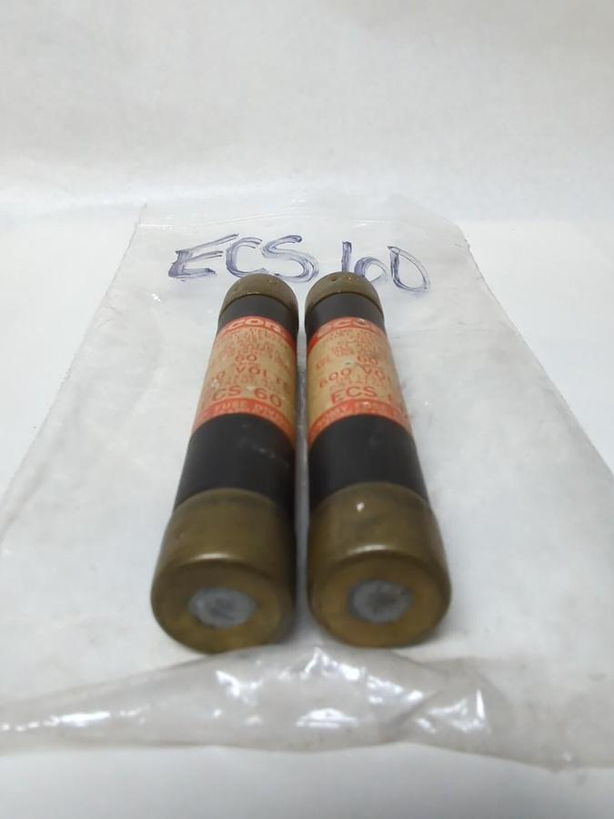 Used ECON,ECS-60,TIME-DELAY 60 AMP FUSE LOT OF 2
