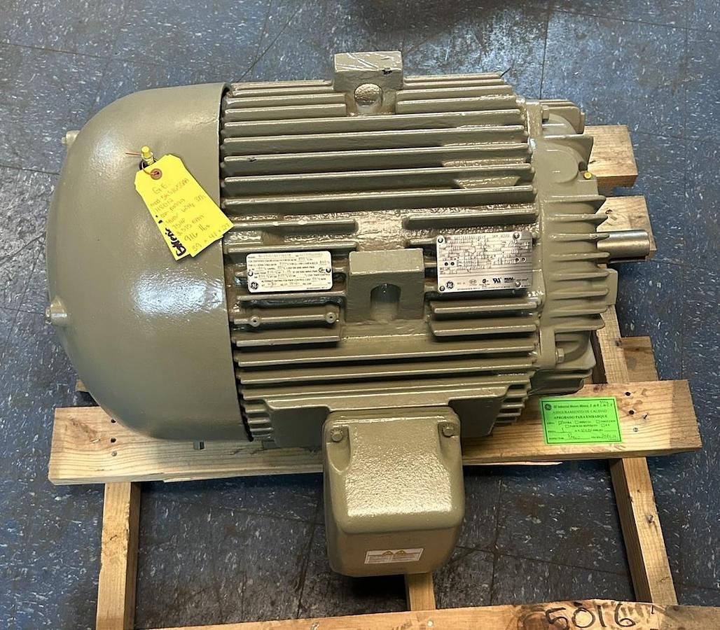 Used GENERAL ELECTRIC,5KS365SAA118D12,MOTOR 75HP 460V 3575 RPM 3PH 365TS FRAME