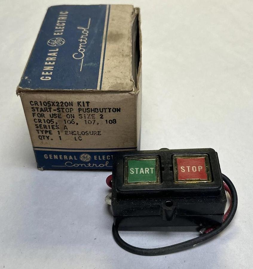 GENERAL ELECTRIC,CR105X220N,START-STOP PUSHBUTTON NOS