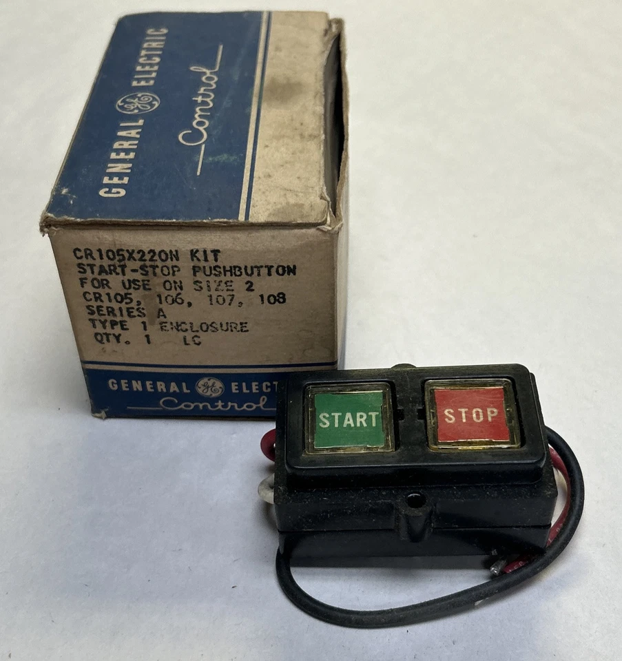 Used GENERAL ELECTRIC,CR105X220N,START-STOP PUSHBUTTON NOS