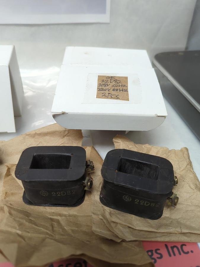Used GENERAL ELECTRIC,22D82,COIL 208V 60HZ 220V 60HZ LOT OF 4 PRE-OWNED