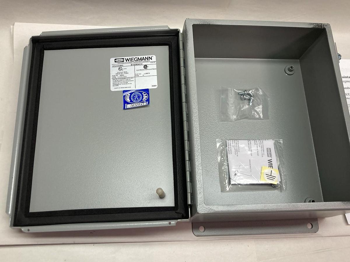 Used Wiegmann,B040404CH,Screw Clamps Electrical Enclosures Type 12, 13