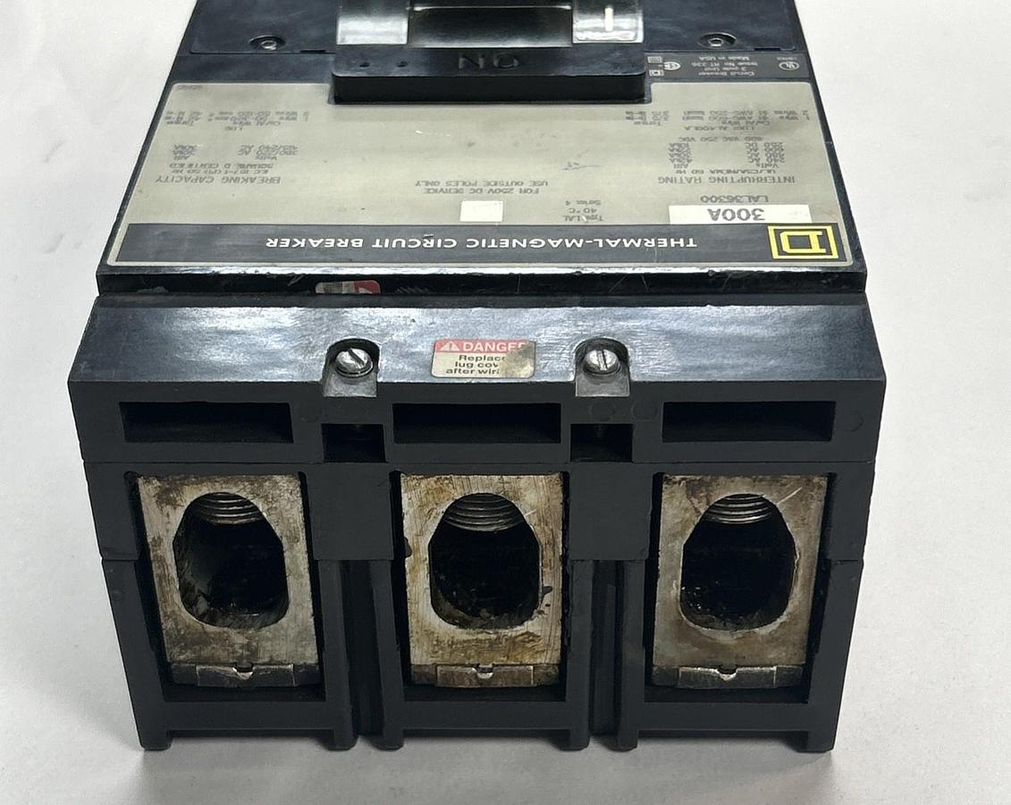 Used SQUARE D,LAL36300,CIRCUIT BREAKER 300A 600V 3P