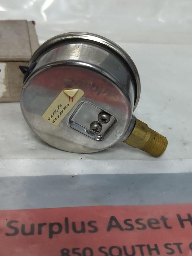 TRERICE,D82LFB,PRESSURE GAUGE 30HG-30PSI 1/4 NPT LM NOS