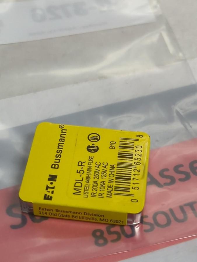 COOPER BUSSMANN,MDL5R,FUSE PACK OF 5 PCS NOS