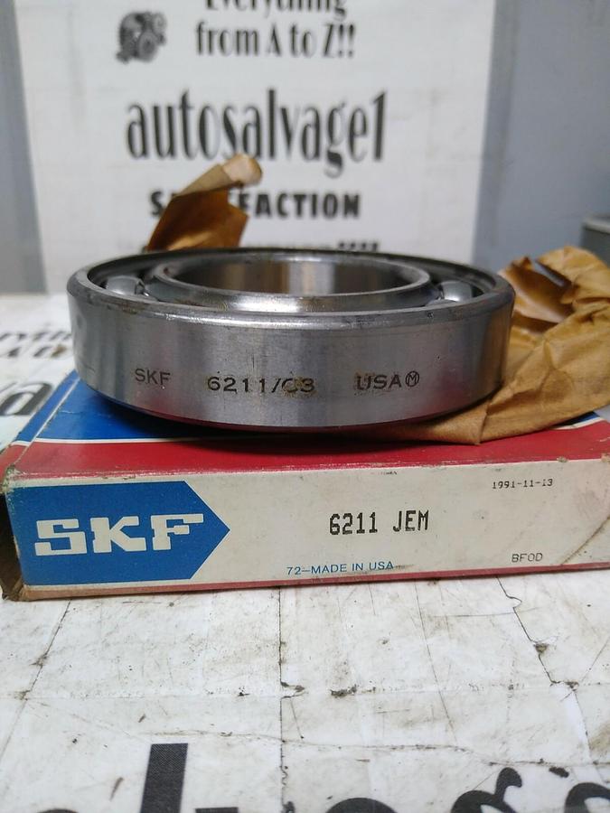 SKF,6211-JEM,DEEP GROOVE BALL BEARING NOS
