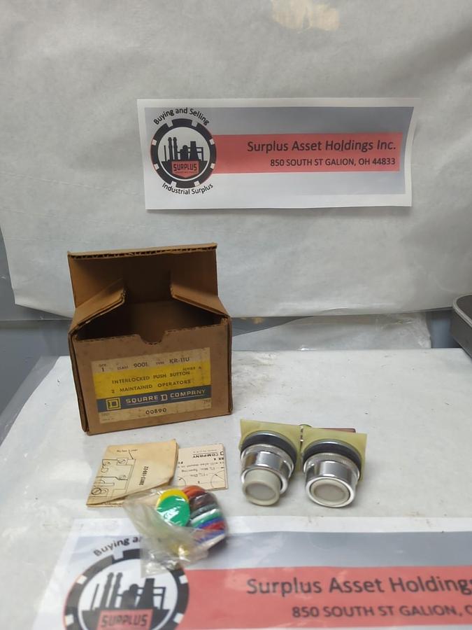 SQUARE D,9001-KR-11U,INTERLOCKED PUSH BUTTON STATION NOS