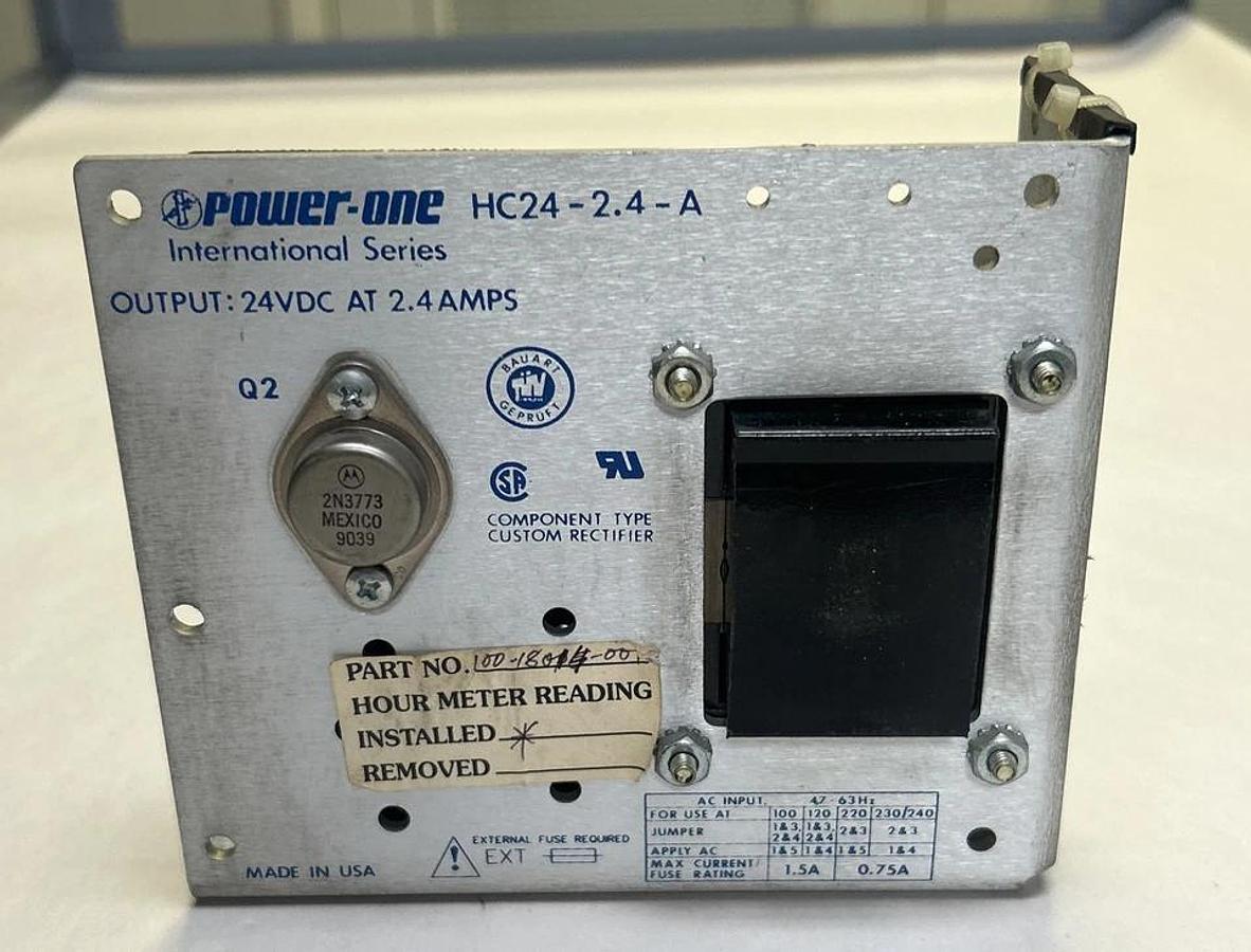Used POWER ONE,HC24-2.4-A,POWER SUPPLY