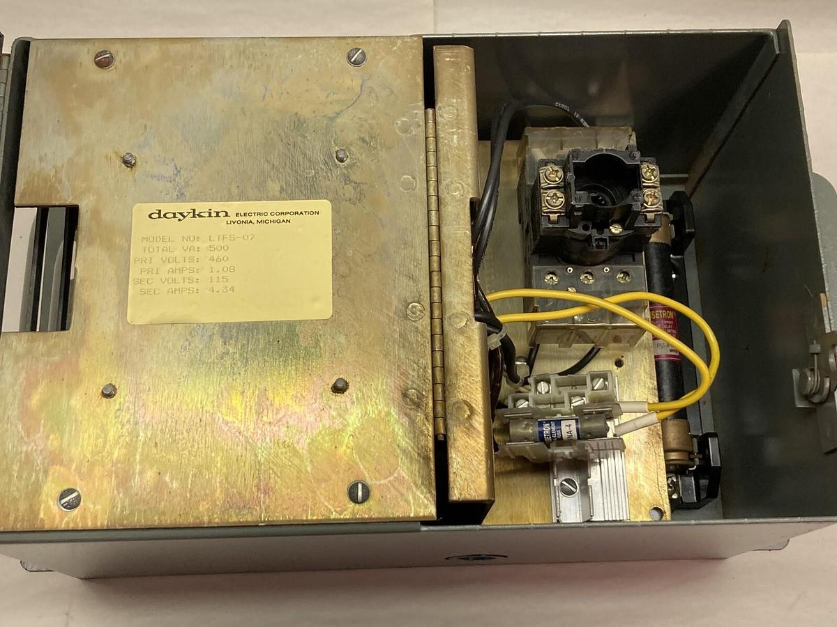 Used Daykin Electric,LTFS-07,Transformer Disconnect 500VA 460V 1.08A
