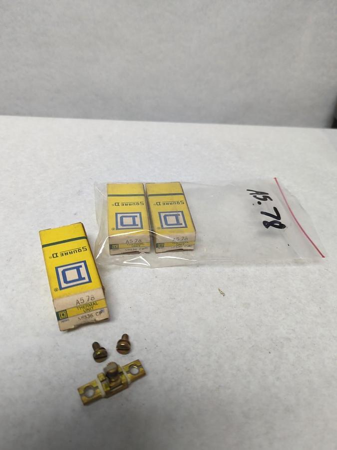 SQUARE D,A5.78,THERMAL OVERLOAD HEATER ELEMENT LOT OF 3 NOS