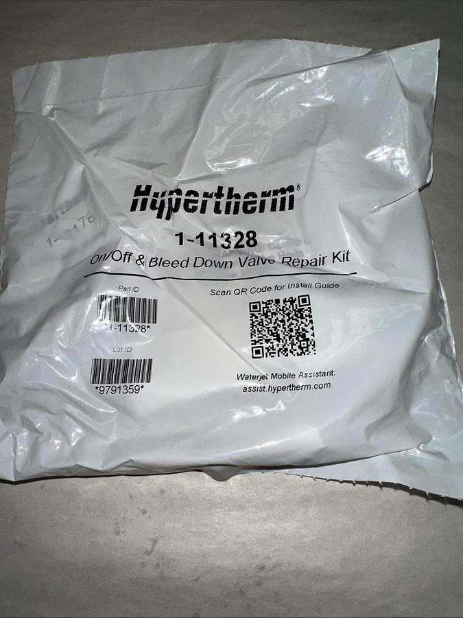 Used Hypertherm,1-11328,On/Off Bleed Down Repair Kit